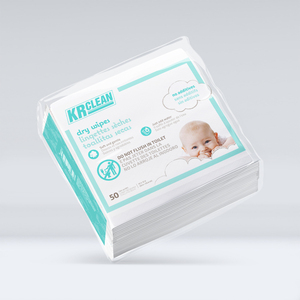 Krclean Premium Lingettes de nettoyage à sec tissées douces super absorbantes pour les soins personnels des bébés peau sensible direct usine vietnamienne - Product Image 3