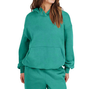 Ensemble de survêtement d'entraînement d'hiver pour femmes de haute qualité avec logo personnalisé imprimé respirant, survêtement de jogging, sweat-shirt à capuche et pantalon de jogging - Product Image 5