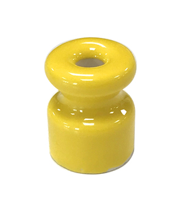 Isolatore in porcellana gialla per cavo intrecciato (F-Bright 1400424-AM) - Product Image 1