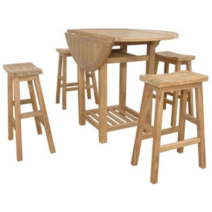 ENSEMBLE DE TABLE DE BAR EN BOIS DE TECK FABRIQUÉ EN INDONÉSIE - Product Image 2
