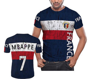 Conjuntos de Camisetas de Fútbol Transpirables con Estampado por Transferencia de Calor de Diseño Personalizado, para Adultos, 100% Poliéster, Cuello en V, Unisex, Manga Corta Deportiva - Product Image 3