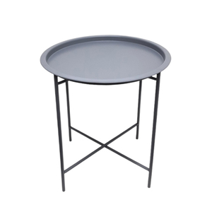Table d'appoint ronde longue en fer et marbre, tabouret de bar au design moderne noir, meubles de fête de mariage personnalisés, travail à la main en vrac - Product Image 5