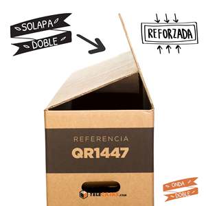 Caja para Bicicleta Telecajas 140x25x80 cm, Cartón Reforzado con Doble Pared y Asas Resistentes para Envío - Product Image 4