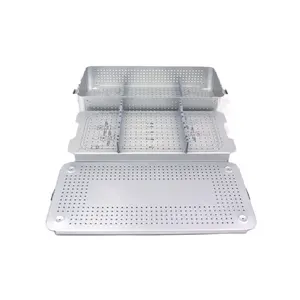 Stainless Steel Wire Mesh Sterilization Basket For Medical Autoclave Tray