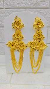 Best Micro Gold Vintage Micro Gold Vintage Finger Ring Indian Manufacturer Diamond Jewellery for <b>Women</b> Alloy Gold Strand Gift - Product Image 6