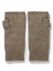 Pure <b>Wool</b> Knit Mittens Autumn Winter <b>Fingerless</b> <b>Gloves</b> Cable Seamless Comfy Warm 100 <b>Wool</b> Thumb Hole Mitts Unisex - Product Image 3