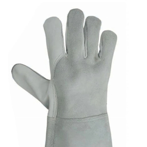 Gants de soudage Tig en cuir de vache pour hommes avec logo personnalisé de haute qualité Gants de travail de sécurité en gros pour adultes - Product Image 4