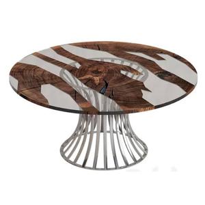 Support à gâteau en bois au design moderne et de forme arrondie, avec finition émaillée, pour la décoration de Noël et des événements, idéal pour les hôtels - Product Image 6
