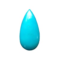 PDM Gems – Nouveauté : Cabochon de pierre précieuse turquoise 100 % naturelle, taille poire, pour la fabrication de pendentifs, disponible au prix de gros
