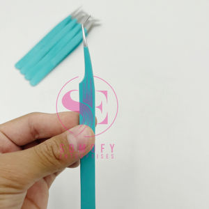 Pince à épiler de précision en acier inoxydable à pointe en fibre en forme de L à 45 et 90 degrés, marque privée Somofy Enterprises SE-BI-TL-00635 - Product Image 4