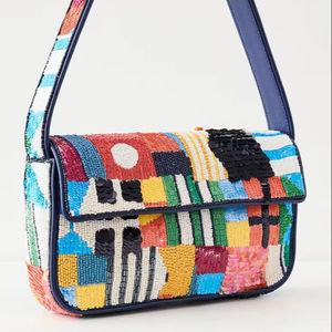 Sac à main tendance pour femme, léger mais structuré, avec bandoulière confortable, nouvelle couleur, travail de perles, sac à main tendance 2026 - Product Image 1