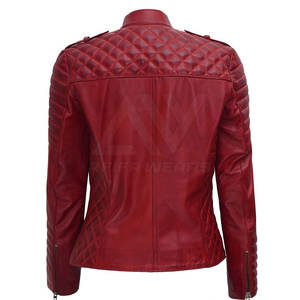 Vente en gros Veste en cuir véritable de haute qualité pour femmes Denim avec décoration longue et fourrure Vêtements d'hiver à la mode - Product Image 4