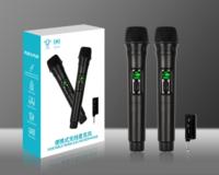 Nouveau microphone sans fil numérique 2,4 G portable, équipement de chant professionnel, alimenté par piles sèches pour la scène à domicile
