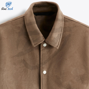Veste universitaire en toile de qualité supérieure, streetwear, manches longues, col montant, vêtements de mode, prix bas, unisexe - Product Image 3