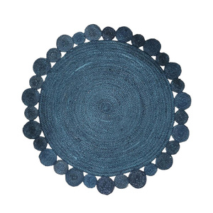 Family <b>Space</b> Vintage Floral Jute <b>Rug</b> Eco-Friendly Machine Made Durable & Stylish Wedding Home Flooring - Product Image 1