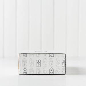 Emballage en coton de qualité supérieure, boîte imprimée élégante, design unique rouge blanc coloré, luxe personnalisé, café écologique CitySleek Food - Product Image 2