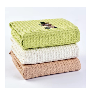Meilleure qualité 100% coton gaufré armure torchons sur mesure blanc cuisine plage hôtel utilisation-vente en gros La pâtisserie coton gaufré - Product Image 5