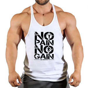 Débardeur pour hommes en gros 100% coton élégant Premium Summer Gym Singlets tendance 3D imprimé respirant débardeur - Product Image 4