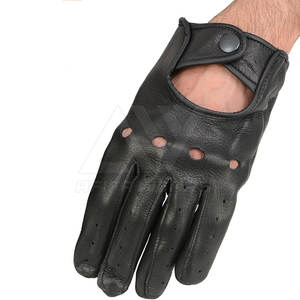Gants en cuir de vachette de style uni à la mode pour le travail de conduite quotidien et les voyages d'hiver-Vente en gros depuis l'usine du Pakistan - Product Image 5