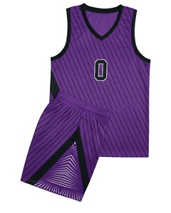Maillot de basket-ball imprimé personnalisé maille respirante 100% polyester séchage rapide grande taille - Product Image 2