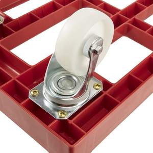 Plateforme à roulettes pour transporter des boîtes ou des paniers, Charge maximale : 300 kg, 61 x 41 x 19 cm, Rolf, Rouge - Product Image 5