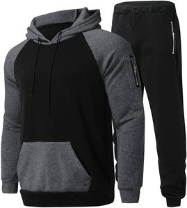 Ensemble sweat à capuche et jogging avec logo personnalisé Ensembles sweat à capuche uni surdimensionné produit tendance complet - Product Image 6