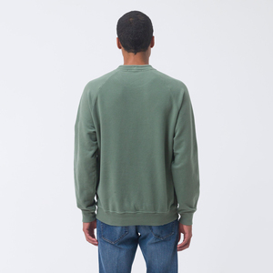 High Quality Autumn Winter 100% Cotton Men's Thickened Pullover <b>Sweatshirts</b> Solid Color Embroidered Plain Dyed <b>Sweatshirt</b> - Product Image 6