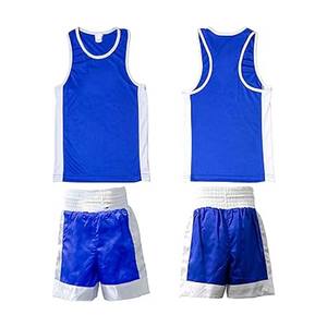 Chaleco de boxeo y kit corto Uniforme de boxeo 100% Uniformes de poliéster Uniforme de boxeo unisex a la venta 2024 - Product Image 2