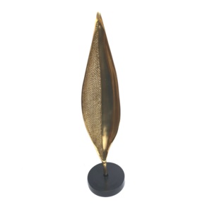 Customized Aluminum Table Sculpture With Brass Antique Finishing and <b>Black</b> Base ( Set of Two ) - Product Image 5