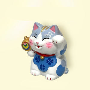 Lucky Cat Logo Polyresin Figurine Décorative De Haute Qualité Petit Animal pour Creative Paysage Chambre Décoration de La Maison - Product Image 1