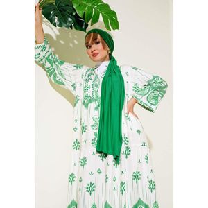 Robe superposée décontractée à motifs Vert - Product Image 4