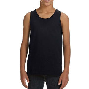 Débardeurs en coton de couleur unie pour enfants, chemises décontractées pour garçons et jeunes, tissage tricoté de qualité supérieure, prix de gros - Product Image 5