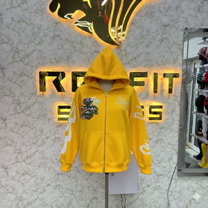 Venta superior Su propio logotipo más demandado Cremallera Sudadera con capucha Puff Impreso fábrica hecha precio barato sudaderas con capucha hombres sudaderas con capucha para hombres - Product Image 6