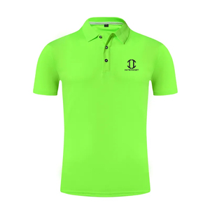 Chemises d'été décontractées pour hommes en tricot imprimé 100% coton brodé à séchage rapide respirantes à manches courtes pour le golf, le football et le tennis - Product Image 5