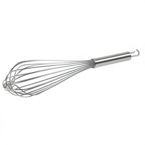 Fouet de cuisine professionnel en acier inoxydable chromé 1440040-40cm, outil de pâtisserie et de boulangerie - Product Image 2