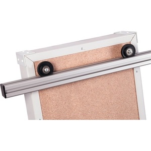 EICHNER DIN <b>A4</b> Planning Board H1282xW315xD78 mm Single Segment with Rollers Display Board - Product Image 3