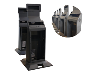 Recinto de quiosco de acero con recubrimiento en polvo personalizado, pantalla anticorrosión, Terminal, gabinete, paneles de ventilación, fabricación de chapa metálica - Product Image 1