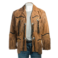 Veste d'hiver décontractée pour homme en cuir de vachette respirant, avec franges, design personnalisé, grande taille, chauffante, séchage rapide, à pompons, qualité OEM