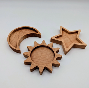 Bandeja con tapa de madera para decoración, bandeja para servir, bandeja de comida Eid de madera, decoración del hogar, productos artesanales naturales - Product Image 5