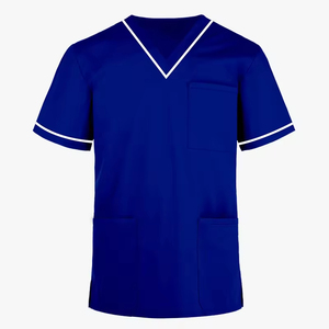 Nueva Llegada Hombres Médico Scrub Camisas Tops Fabricante de Alta Calidad Médico Scrubs Jersey Hombres Ropa de Trabajo Médico Scrubs Jersey - Product Image 1