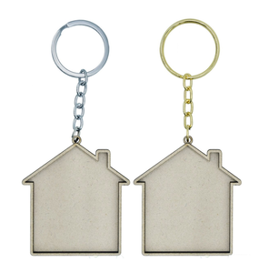 Ready to Ship <b>Blank</b> Wood Keychain Round <b>Blank</b> Wood Keychain Hot Selling Wood Keychain <b>Blanks</b> for Engravers Unique Design - Product Image 3