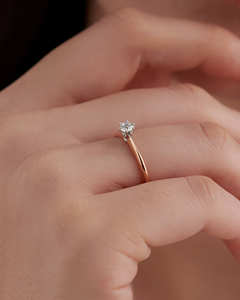 Fine <b>Jewellery</b> 14K 18K Real Solid Gold Round Cut Solitaire VVS VS IGI Certified Lab Grown Diamond <b>Women</b> Halo Engagement Ring - Product Image 2