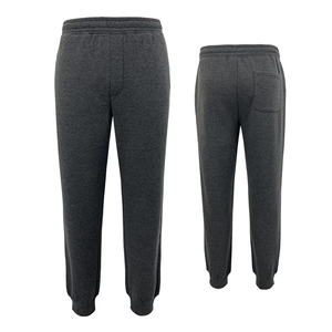 100% Material de algodón de alta calidad Color gris sólido liso parte delantera Jogging Wear Joggers mujeres diseño personalizado impreso Jogger - Product Image 1