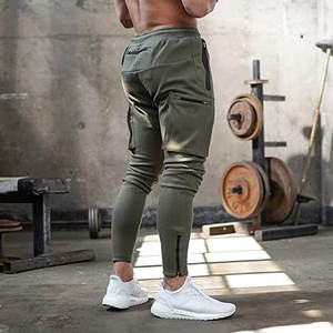 Pantalones Deportivos para Hombre, Corte Bajo, Ajustados, Estilo Harem, Hip Hop, Casuales, para Entrenamiento y Ocio - Product Image 4