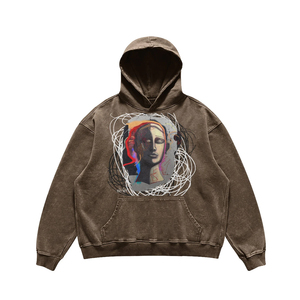 เสื้อมีฮู้ดสำหรับผู้ชายเสื้อมีฮู้ดผ้าผูกย้อมสีแบบกรดของ2024ระบายอากาศได้ดีผลิตตามสั่งได้ตามต้องการ - Product Image 6