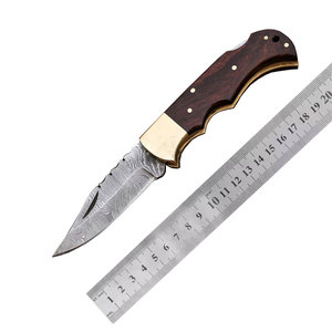 บริการรับผลิตมีดพับแบบพกพา ใบมีดเหล็กดามัสกัส ปลายแหลม คมตรง รับผลิตตามสั่ง ขายส่ง ปริมาณมาก รับผลิตแบบ OEM ODM - Product Image 5