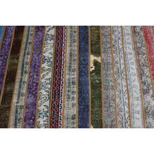 Alfombra de 3x5.9 pies, Alfombra Turca Vintage, Alfombra de Lana Azul Abstracta - Product Image 5