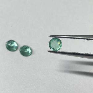 Esmeralda Sintética Colombiana Cultivada en Laboratorio, Corte Redondo, Venta al por Mayor, Piedra Preciosa Suelta de Alta Calidad, de 4 mm a 20 mm, Cristal para Joyería - Product Image 1