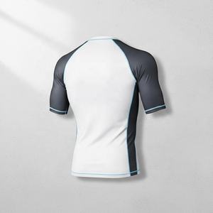 Rashguard à manches longues pour homme, style col roulé, pour MMA, BJJ, arts martiaux, entraînement sportif, personnalisable avec logo. - Product Image 2