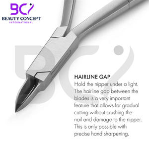 Cortador de uñas de los pies con Mango antideslizante, cortadores de hoja curva de precisión para uñas gruesas y encarnadas, pinzas para Podología - Product Image 3